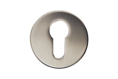 KWS Key rosette 3457 in finish 82 (stainless steel, matte) with PZ keyway