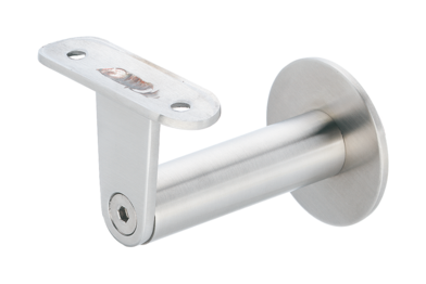 KWS Handrail support 4678 in finish 82 (stainless steel, matte) with 25 mm radius